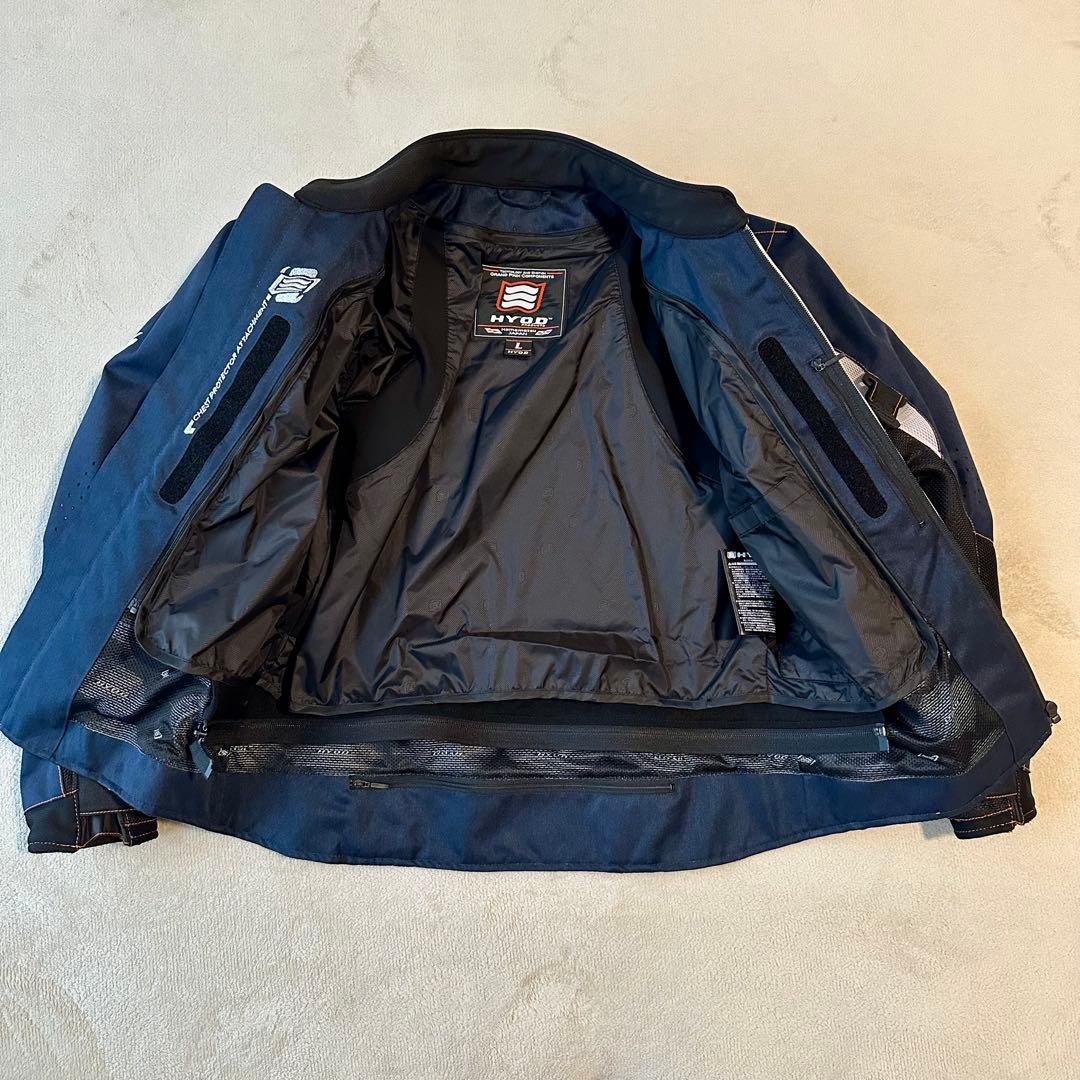 HYOD ヒョウドウ　メッシュジャケット ネイビー/ホワイト　Lサイズ