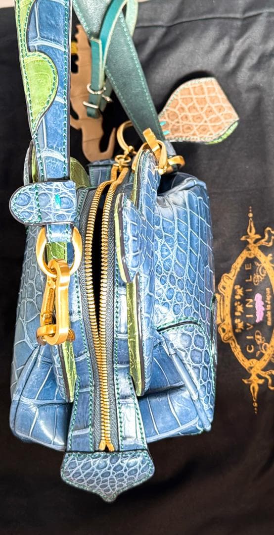 CIVINILE チビナイル日本製 ジュリエッタ　リアルクロコダイル Bag