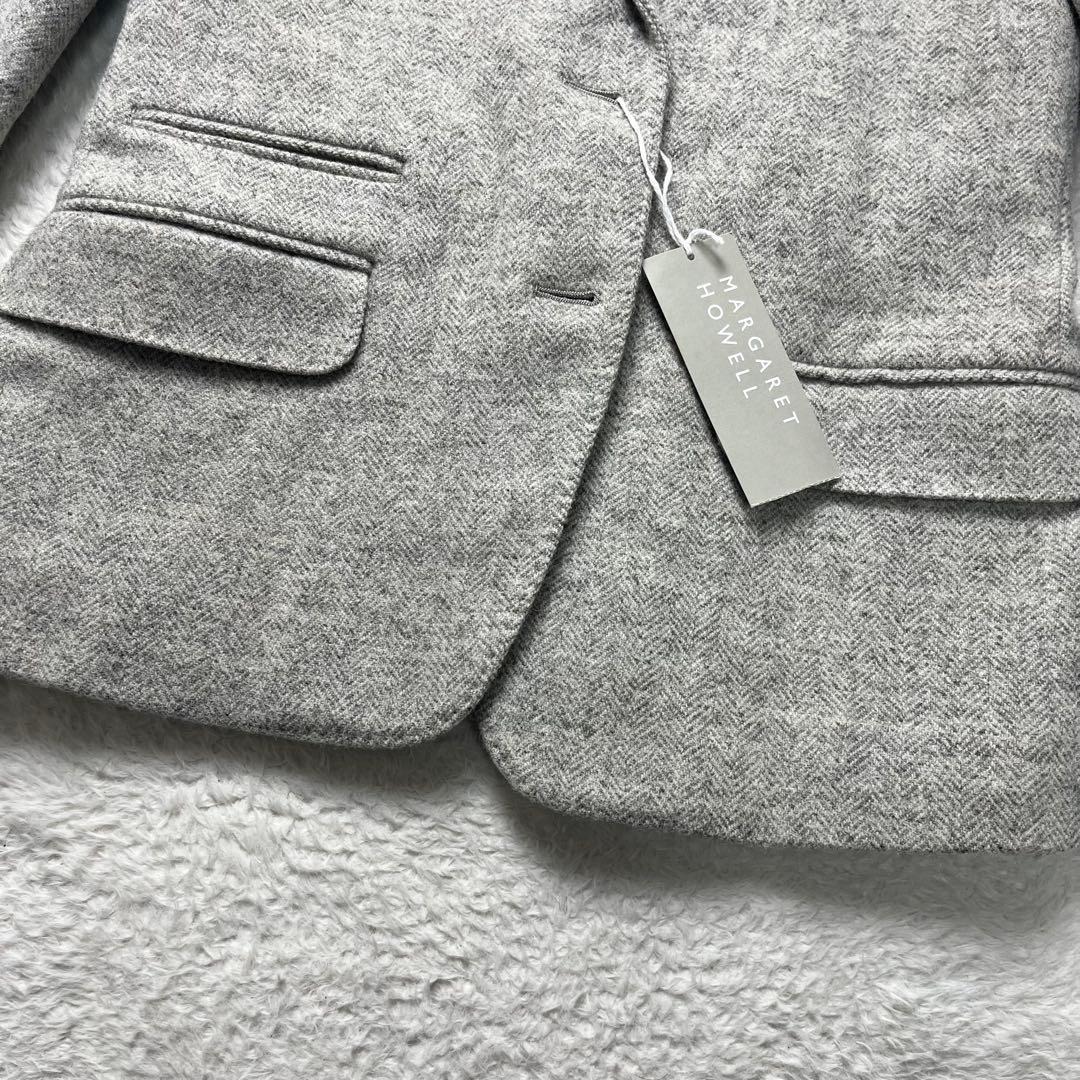 マーガレットハウエル　ツイードテーラードジャケット　I