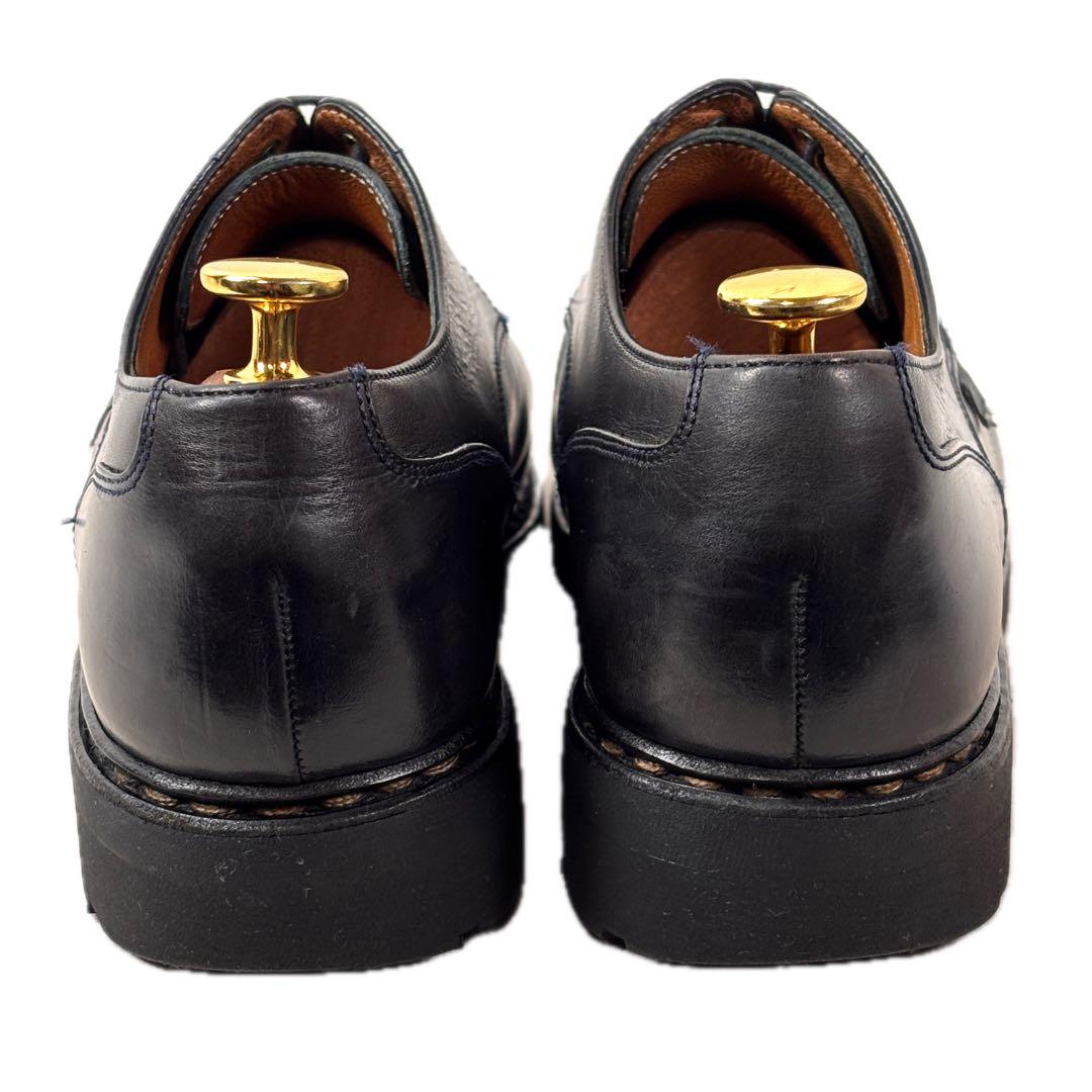 パラブーツ 5.5 24 シャンボード レザー Uチップ ネイビー 紺色