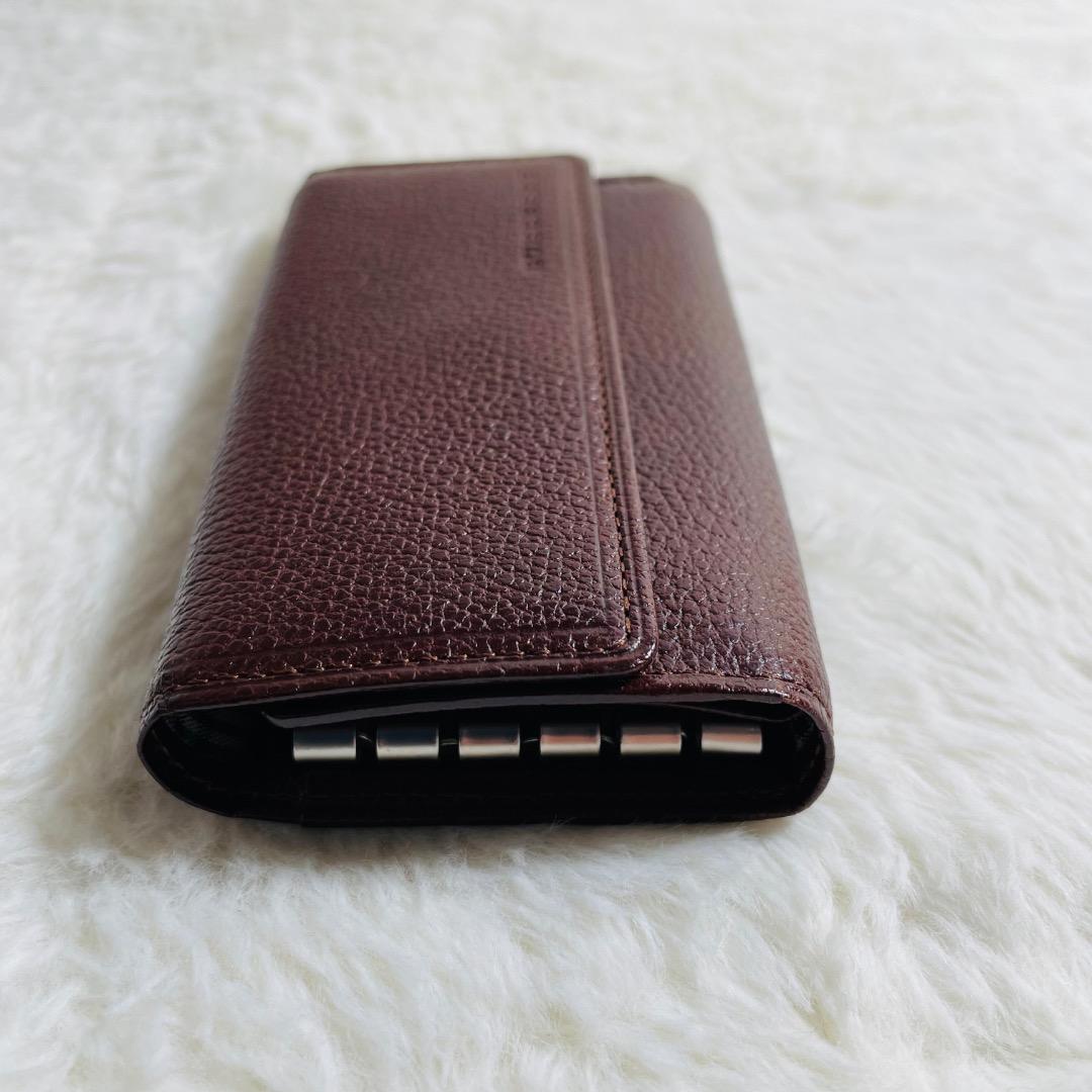 新品未使用品　希少　BURBERRY 5連キーケース　ノバチェックおしゃれシボ革