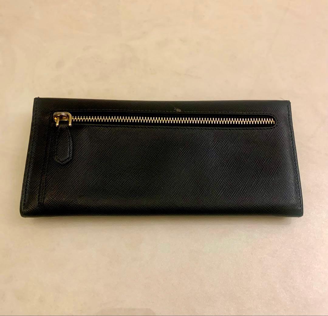 【まゆぞぅ】PRADA ブラック レザー 長財布