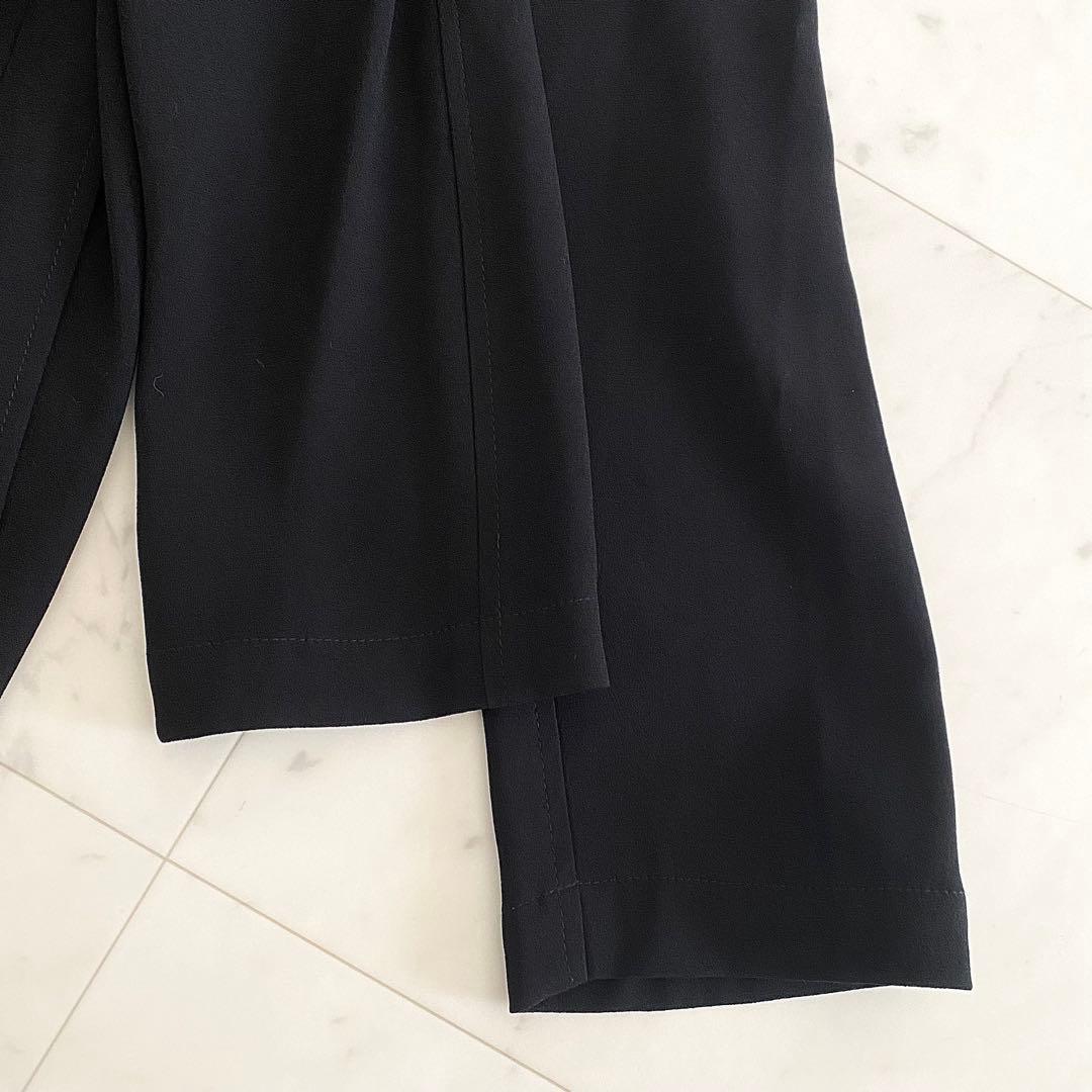 極美品 セオリー Theory 上質クレープ素材トレンチコート とろみ落ち感 S