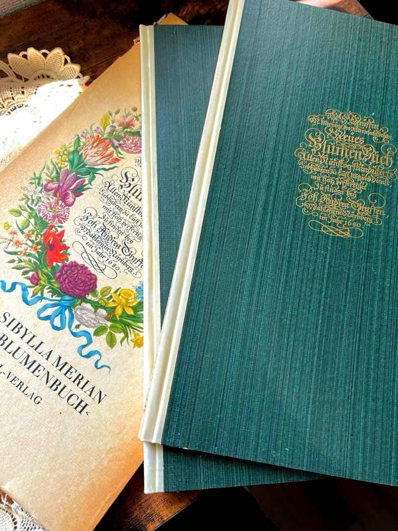 M.S. Merian お花図鑑　２冊　ヴィンテージ洋書　インゼル　初版1966