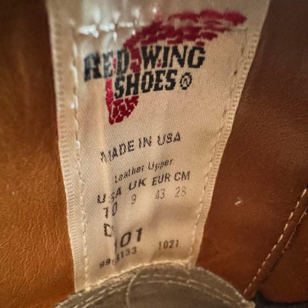 た〜き〜　REDWING 101 ポストマンシューズ　us10
