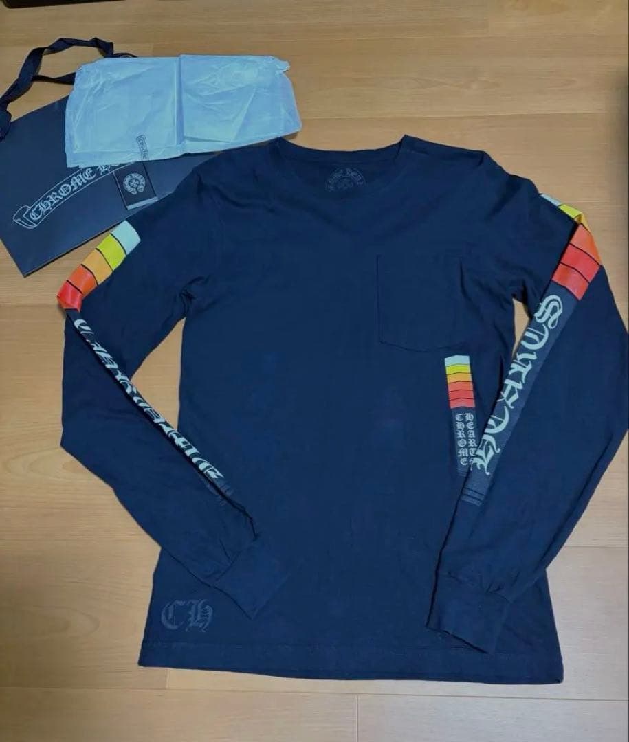 クロムハーツ　ロゴ　ブラック ロングスリーブ Tシャツ