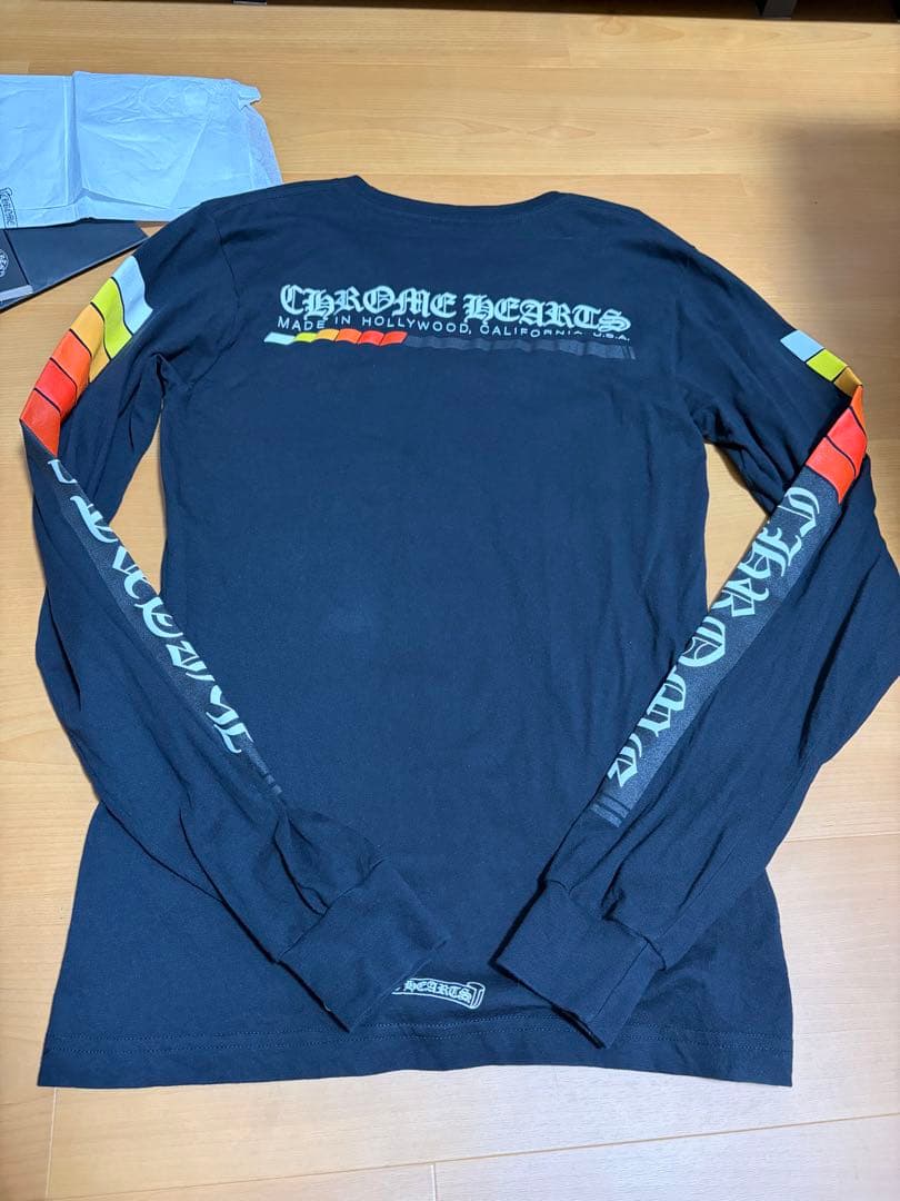 クロムハーツ　ロゴ　ブラック ロングスリーブ Tシャツ
