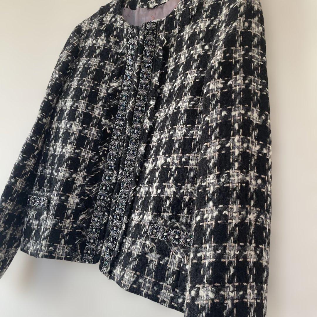 美品　マックスマーラ　ツィードジャケット　42