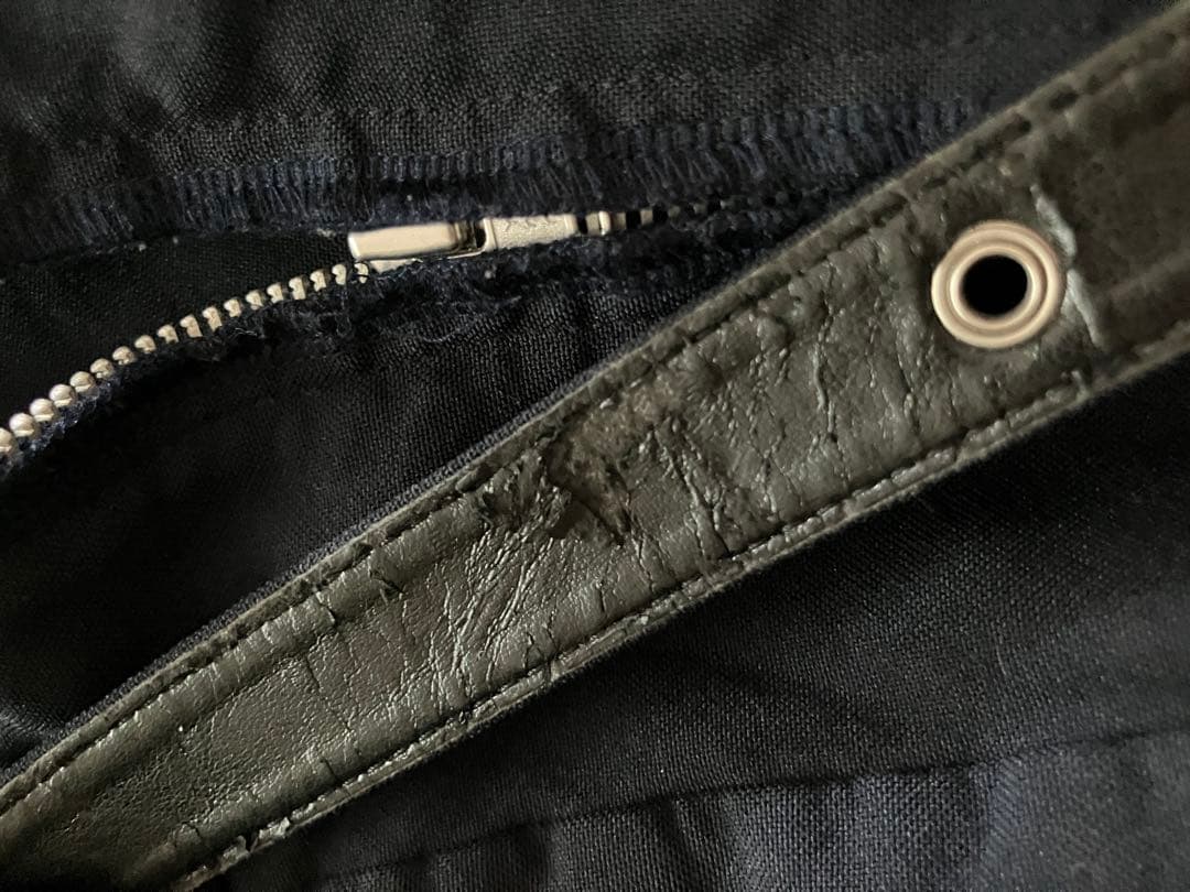 コムデギャルソン ネイビー デザインハーフパンツ ベルト難あり