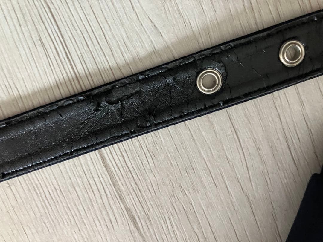 コムデギャルソン ネイビー デザインハーフパンツ ベルト難あり