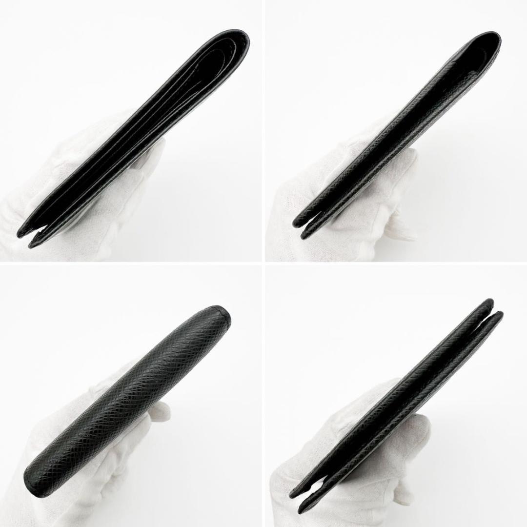 【使用わずか】ヴィトン タイガ 二つ折り コンパクト 財布 黒 ブラック