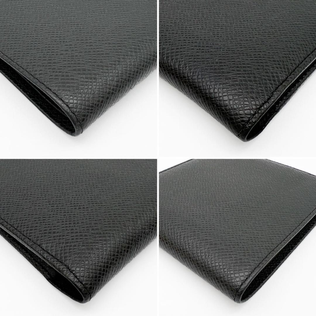 【使用わずか】ヴィトン タイガ 二つ折り コンパクト 財布 黒 ブラック