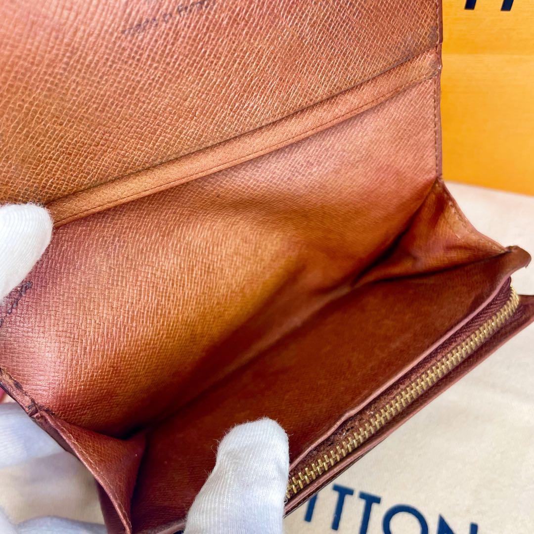 ルイヴィトン トレゾール モノグラム L字ファスナー 折り財布