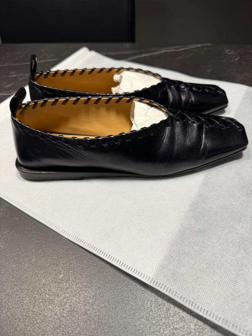 JIL SANDER ジルサンダー バレエ リングシューズ 35.5黒