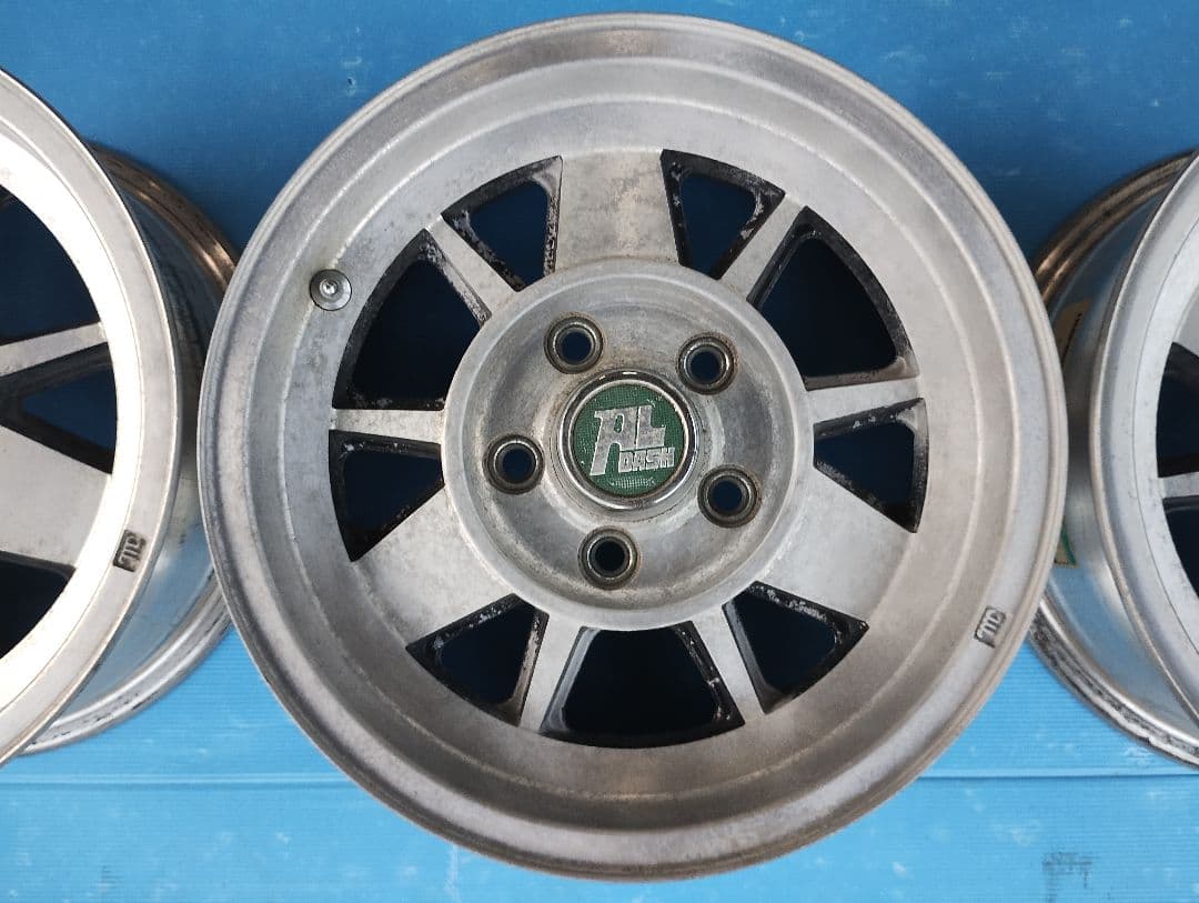 希少 5穴 114.3 14インチ RIKEN ALDASH 中古品 エンケイ