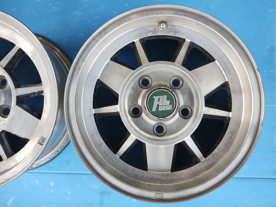 希少 5穴 114.3 14インチ RIKEN ALDASH 中古品 エンケイ