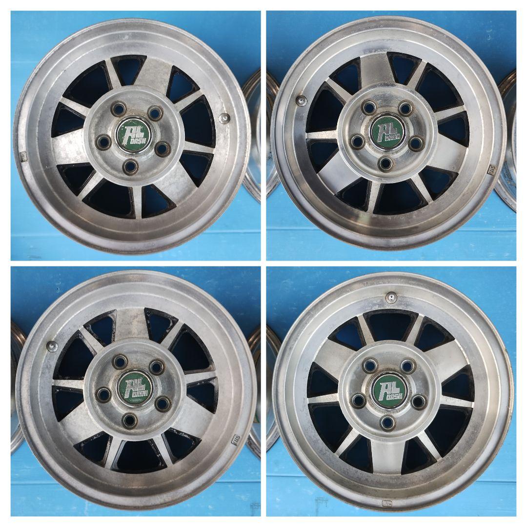 希少 5穴 114.3 14インチ RIKEN ALDASH 中古品 エンケイ