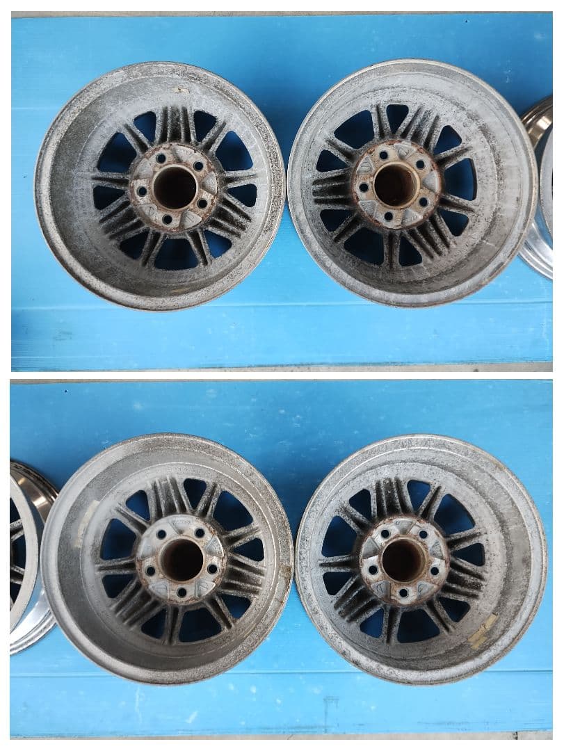 希少 5穴 114.3 14インチ RIKEN ALDASH 中古品 エンケイ