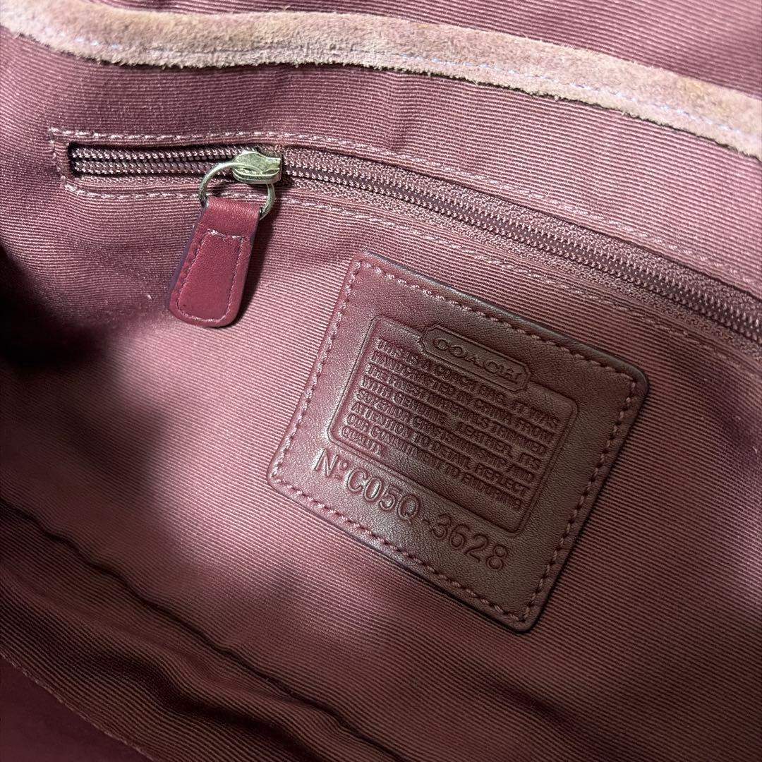 バッグ RARE COACH SOHO signature purple bag