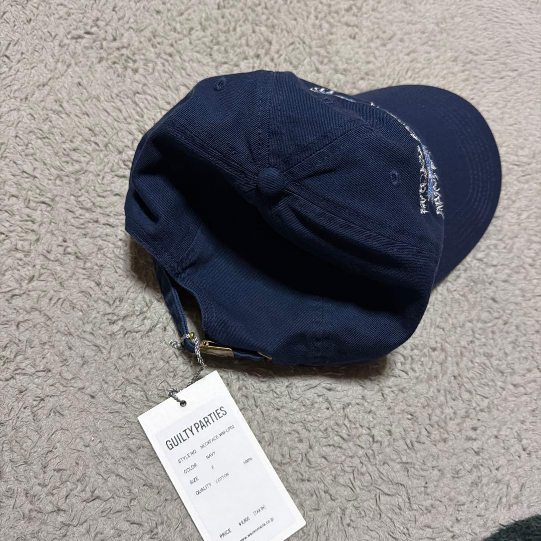 WACKO MARIA NECKFACE キャップ　Cap 天国東京　navy