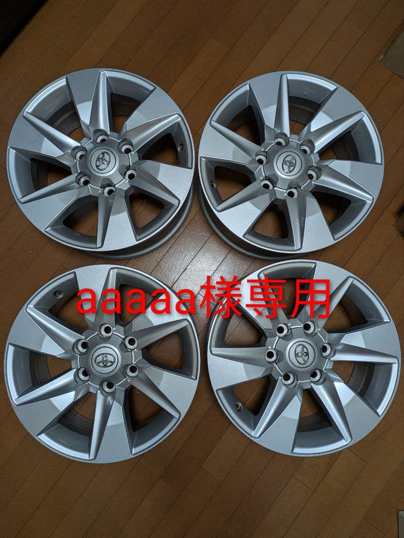 【aaaaa①】トヨタ 17インチ シルバー ホイール