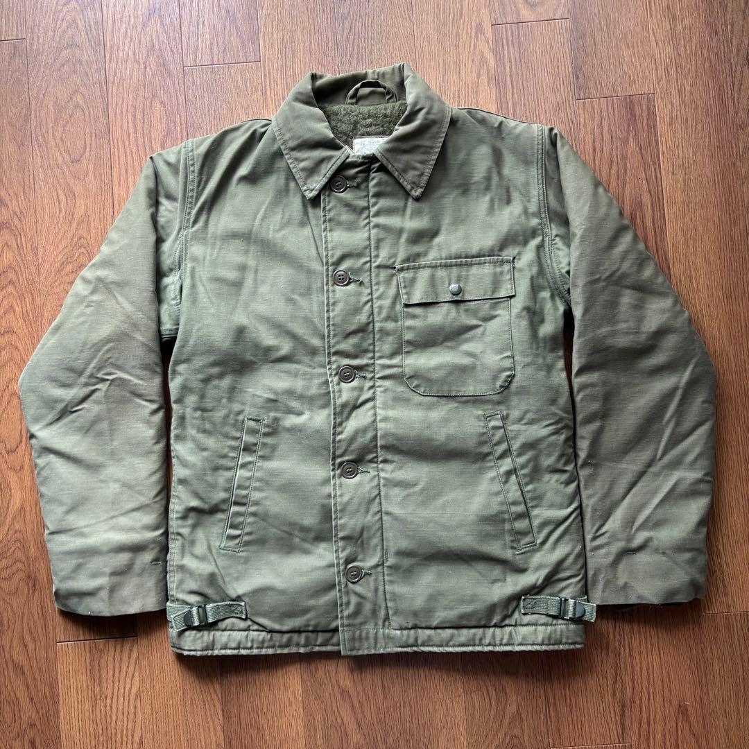 【vintage】80s U.S. NAVY A-2デッキジャケット　米軍　美品