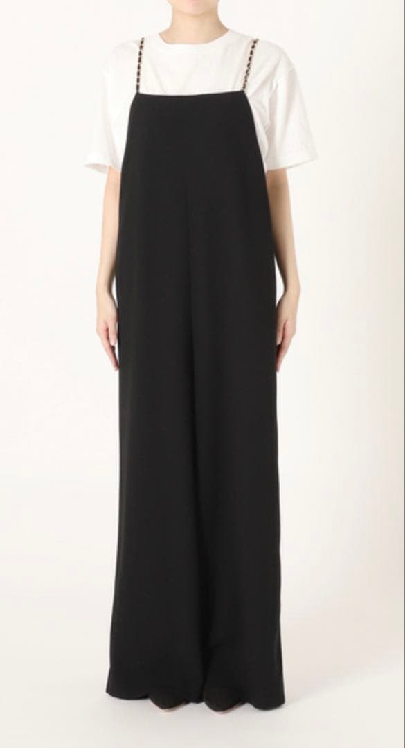 ドゥーズィエムクラス　チェーンジャンプスーツ　黒　38