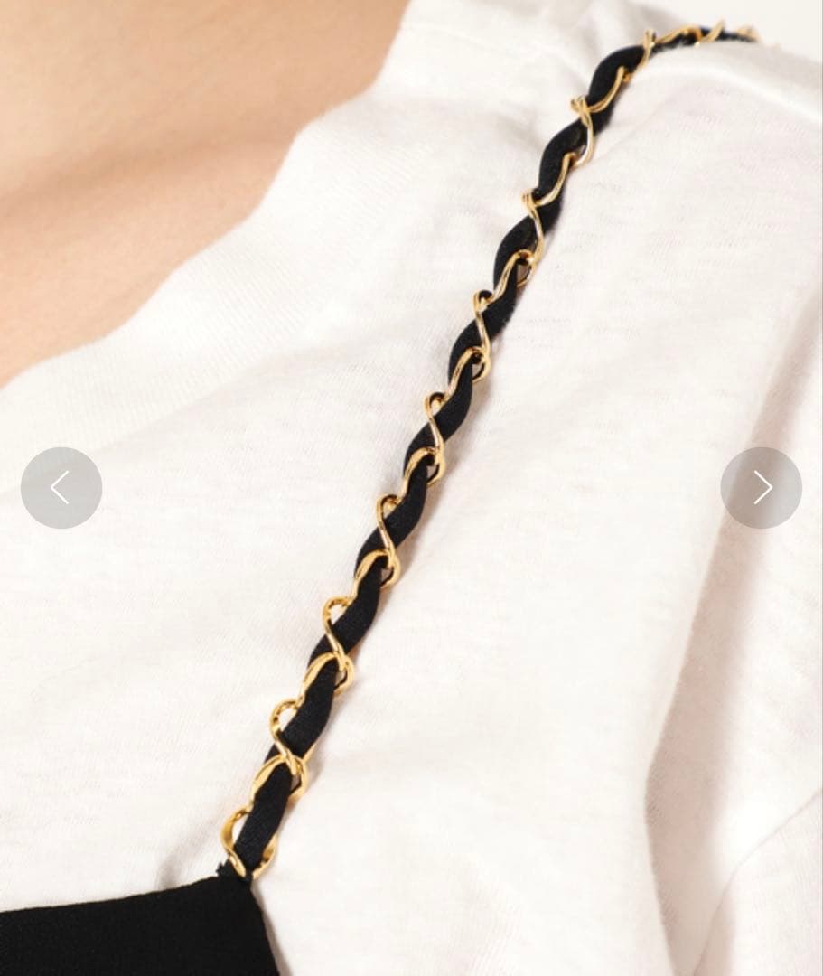 ドゥーズィエムクラス　チェーンジャンプスーツ　黒　38