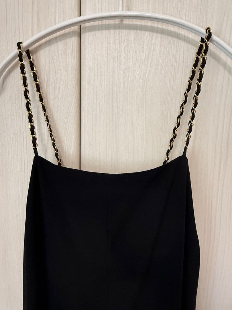 ドゥーズィエムクラス　チェーンジャンプスーツ　黒　38