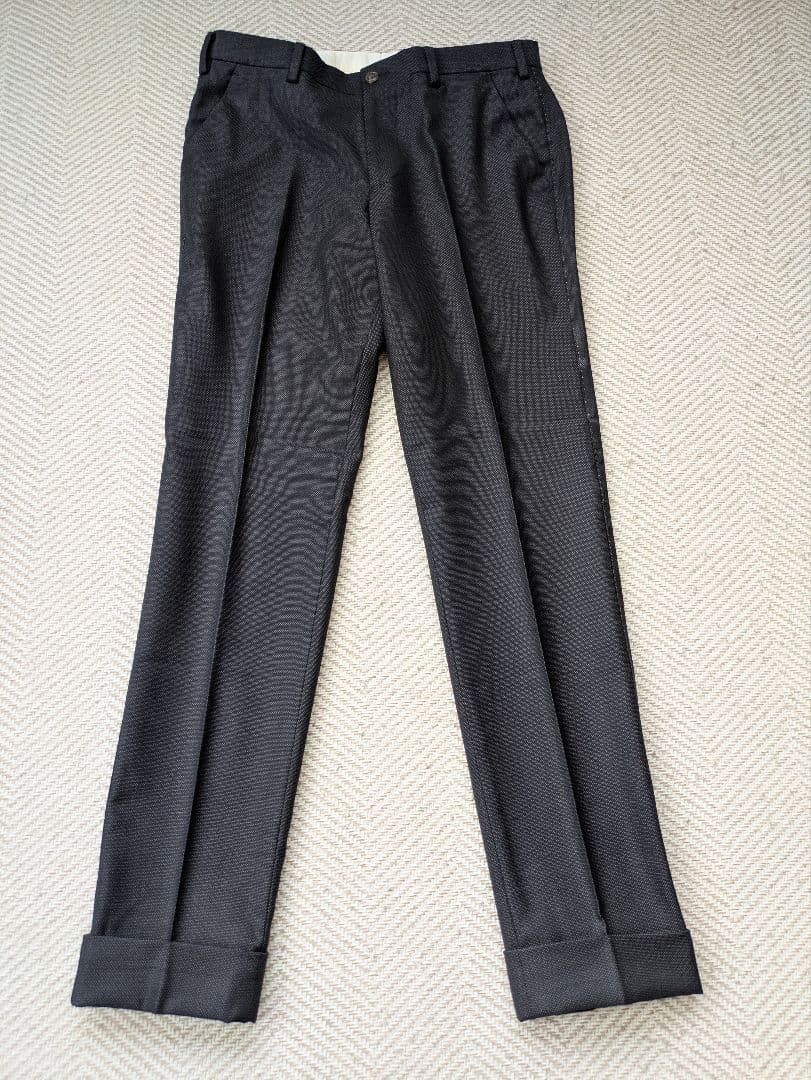 ✨希少✨ ポールスミス 裏地総柄 ステッチ ネイビー　水玉