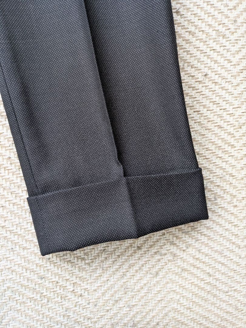 ✨希少✨ ポールスミス 裏地総柄 ステッチ ネイビー　水玉