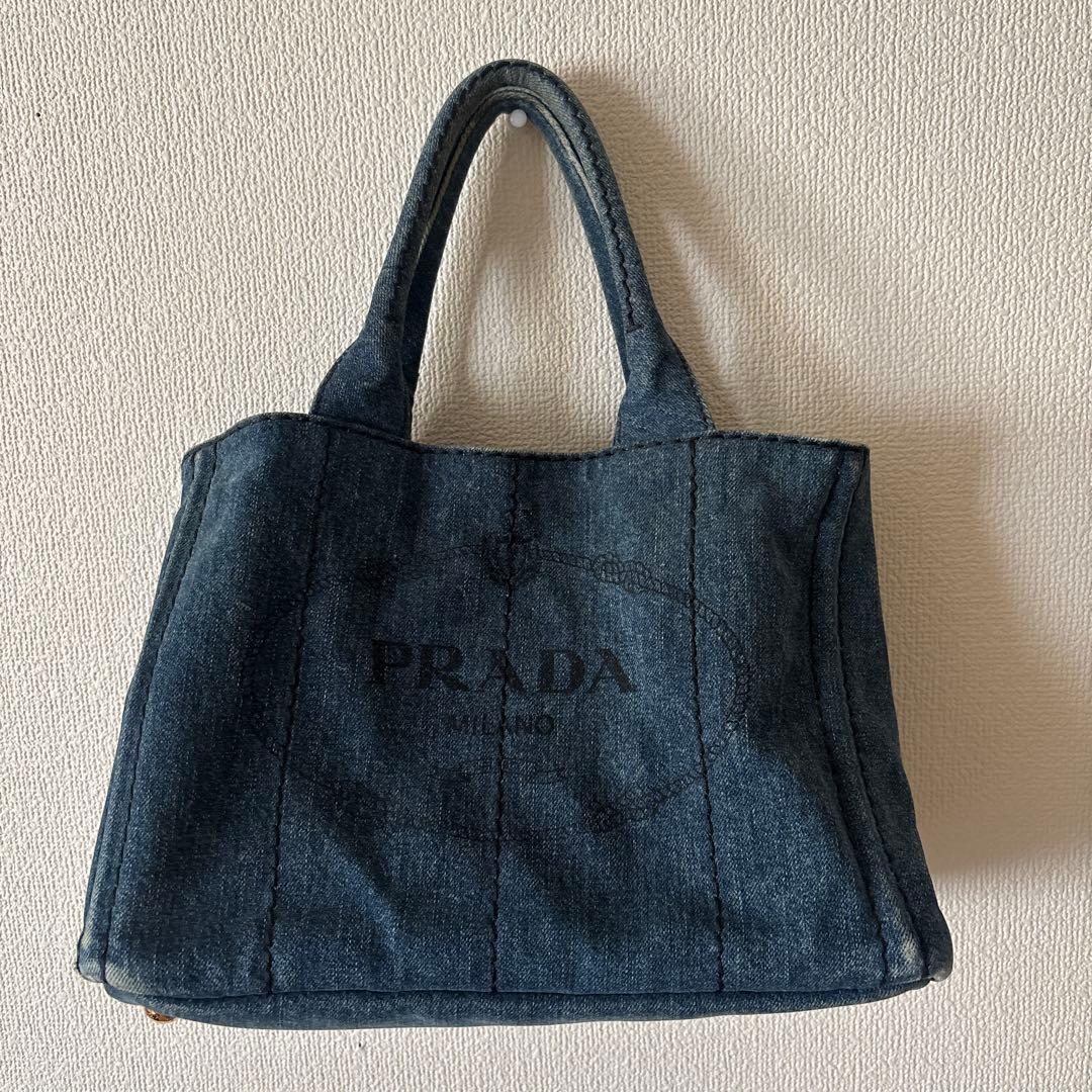 プラダ　PRADA カパナ　デニム トートバッグ　正規品