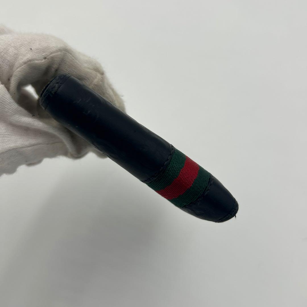 GUCCI シェリーライン　シマ　レザー　折り財布　ブラック　二つ折り財布　財布