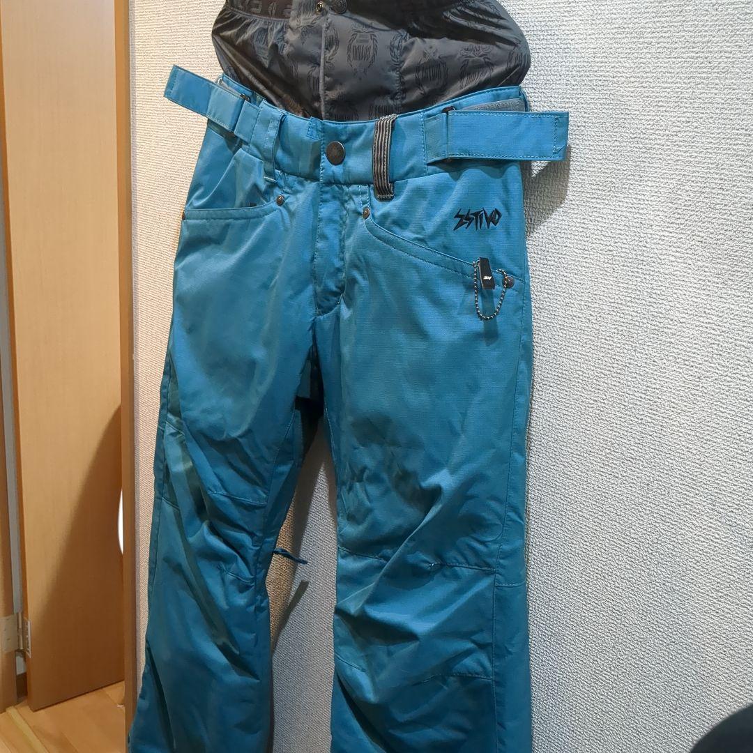【最終処分1/31迄】美品SSTIVO スノーボードパンツ　MENS 青　S