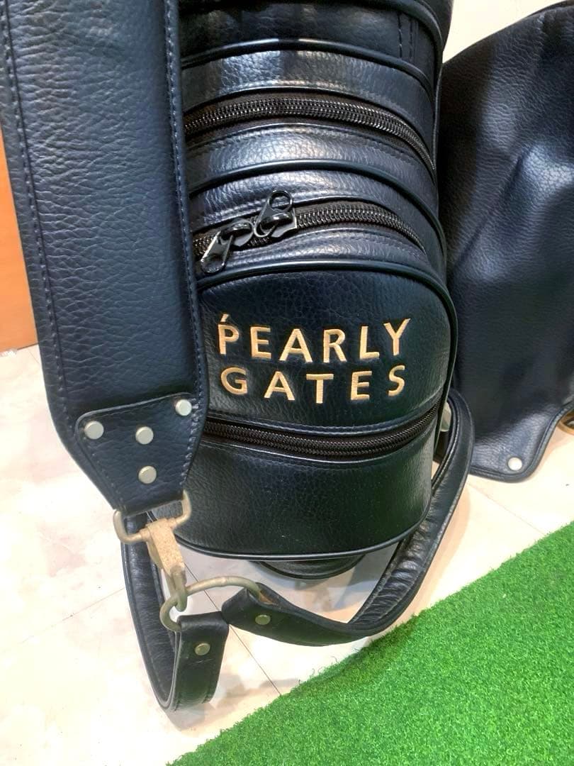 正規品　良品　パーリーゲイツ　キャディバッグ　3点式　ネイビー　ユニセックス