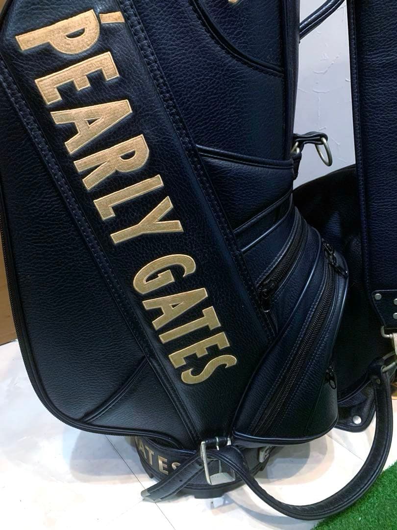 正規品　良品　パーリーゲイツ　キャディバッグ　3点式　ネイビー　ユニセックス