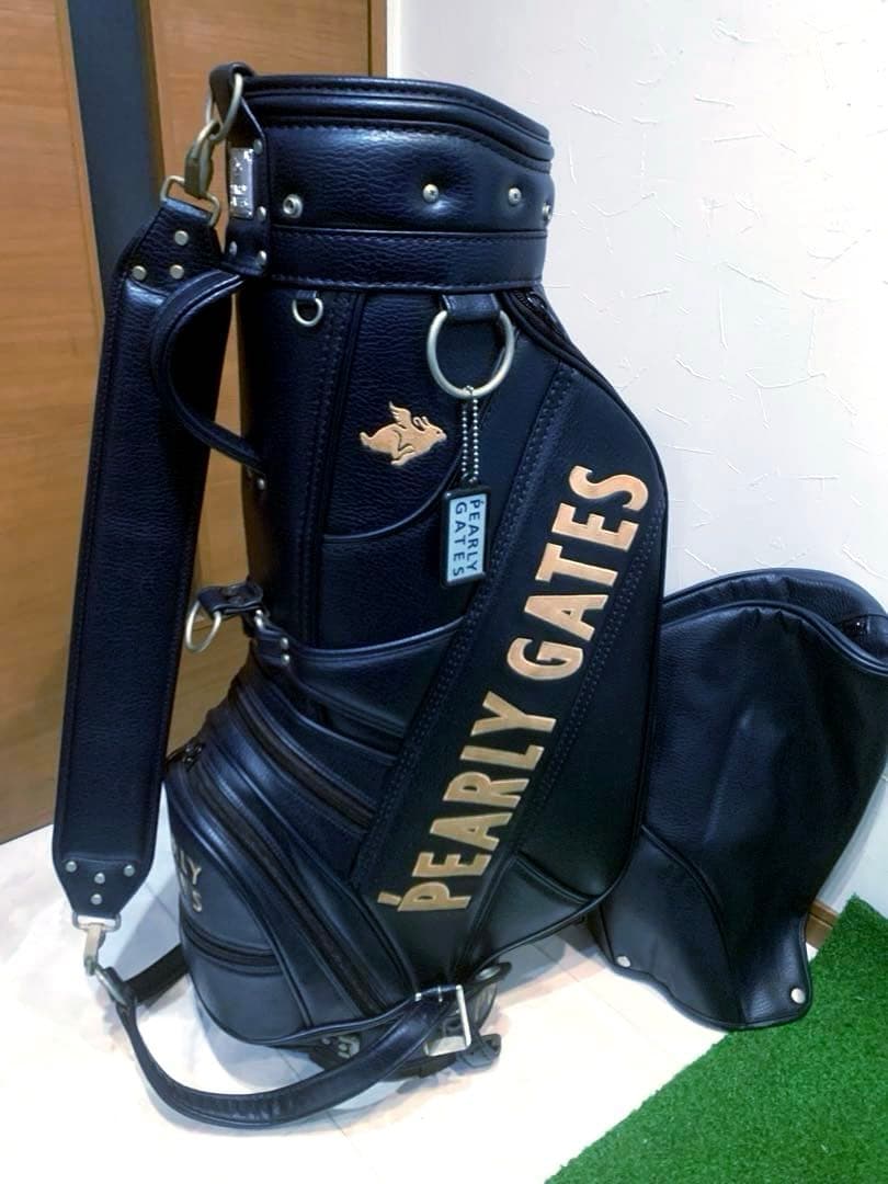 正規品　良品　パーリーゲイツ　キャディバッグ　3点式　ネイビー　ユニセックス