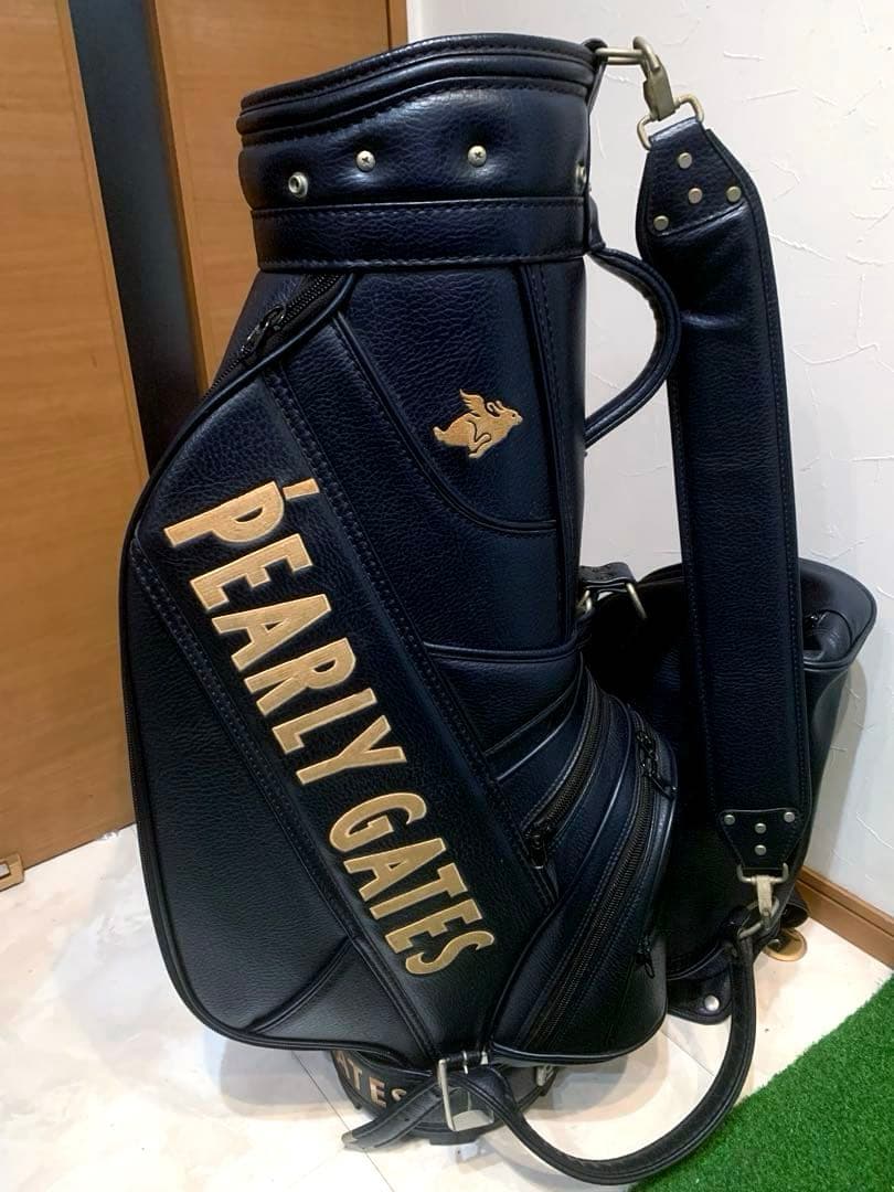 正規品　良品　パーリーゲイツ　キャディバッグ　3点式　ネイビー　ユニセックス