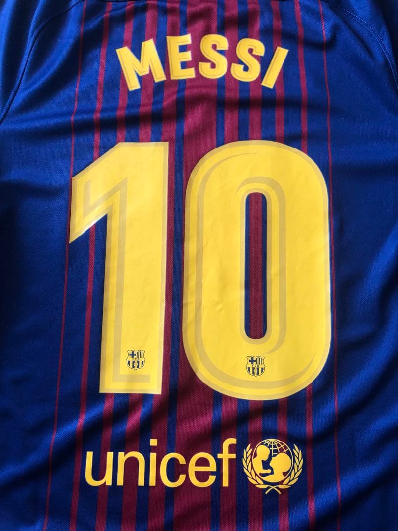 【未使用タグ付き】17/18 バルセロナ　メッシ　楽天　ユニフォーム