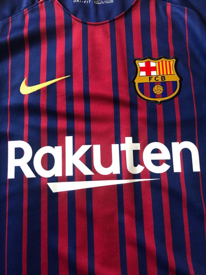 【未使用タグ付き】17/18 バルセロナ　メッシ　楽天　ユニフォーム
