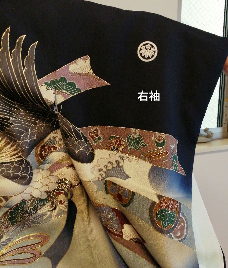 【美品・最終特価！】お宮参り 笹竜胆 グラデーション刺繍