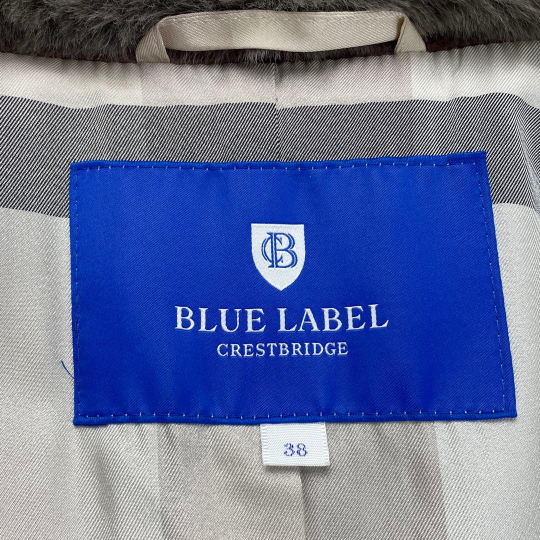 極美品　ブルーレーベルクレストブリッジ スタンドカラーコート　ピンク