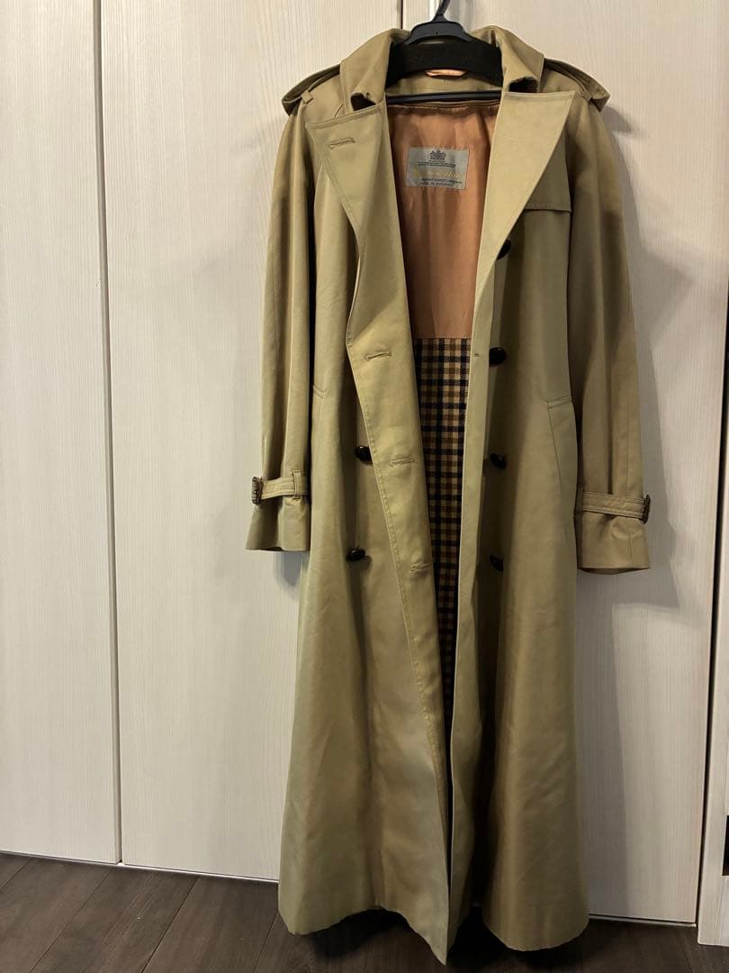 値下げ!美品✨アクアスキュータム Aqua5トレンチコート チェックライナー付き