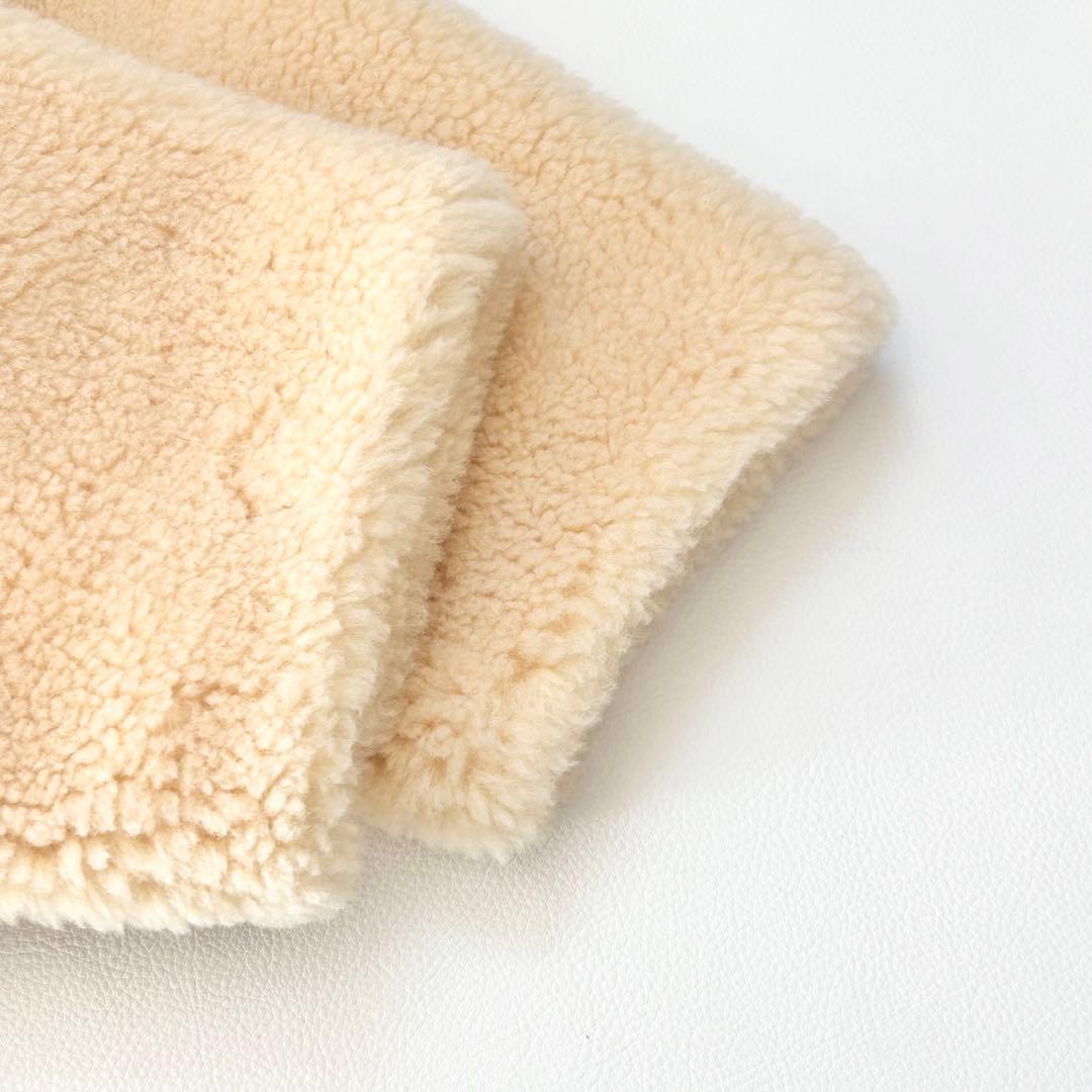 美品✨2025年 グレースコンチネンタル ノーカラーフェイクムートンジャケット