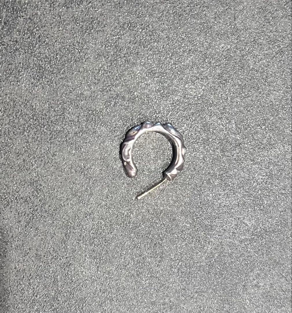 値下げしました！　クロムハーツ　フープスクロールピアス　中古