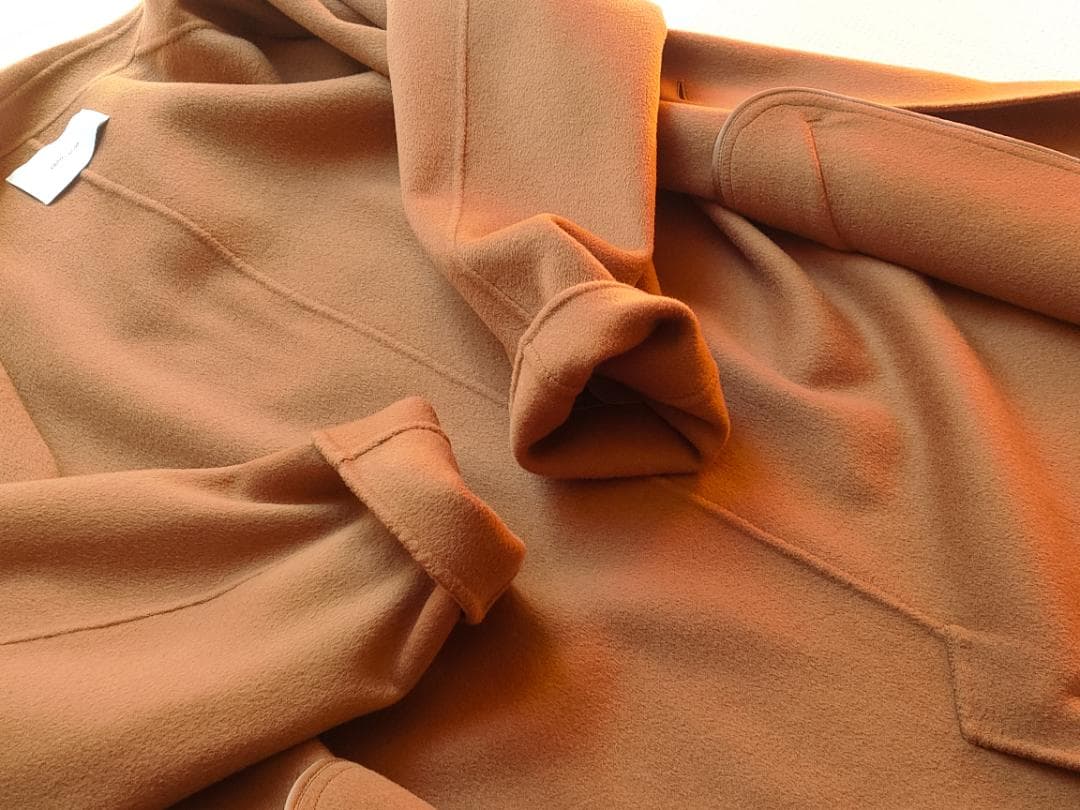 セール　フレームワーク SUPER160s ダブルブレストコート 38 キャメル