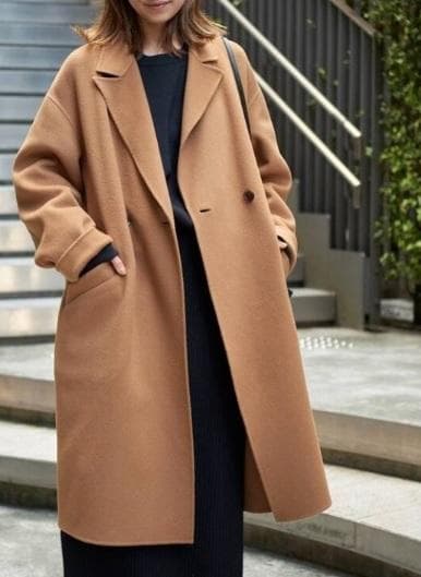 セール　フレームワーク SUPER160s ダブルブレストコート 38 キャメル