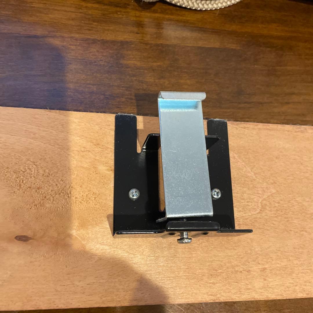 ブラウン木製ブラインド吊り下げ式　2個セット　ニチベイ　バランス付き