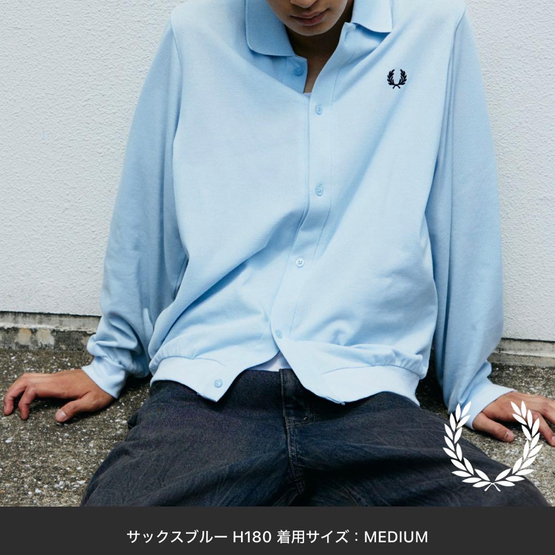 FRED PERRY / フレッドペリー 別注 フル ボタン ピケ ポロシャツ