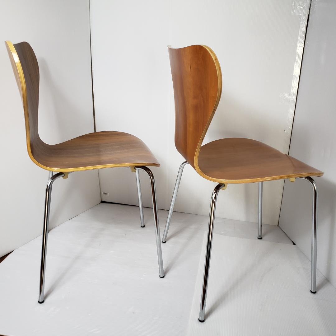 木製　ダイニングチェア　リプロダクト　ヤコブセン　セブンチェア風